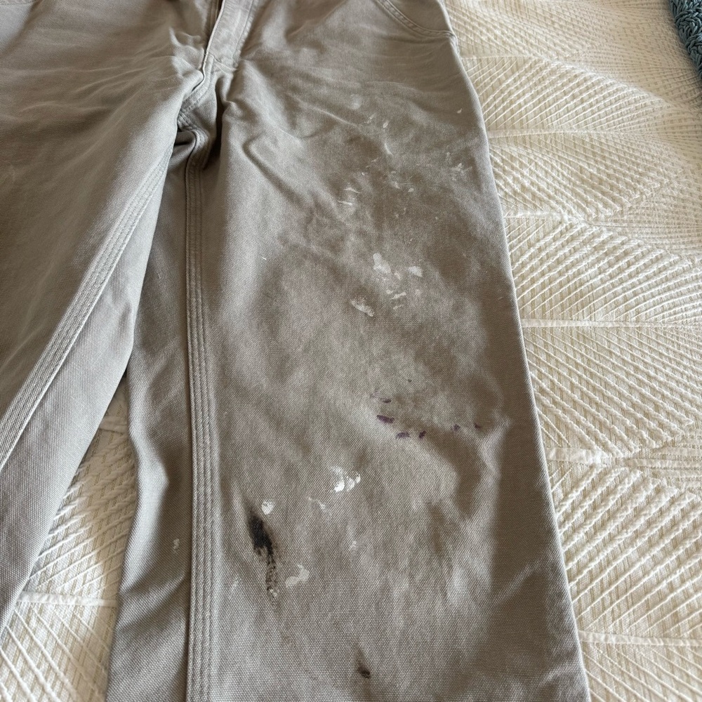 Carhartt Beige Work Pants - Picture 3 of 6